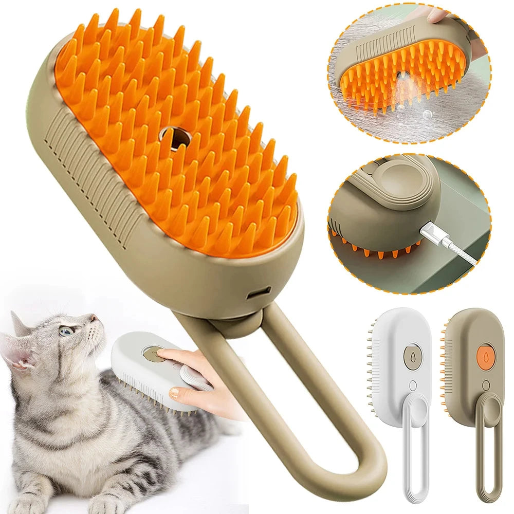 Cat Hair Steam Brush