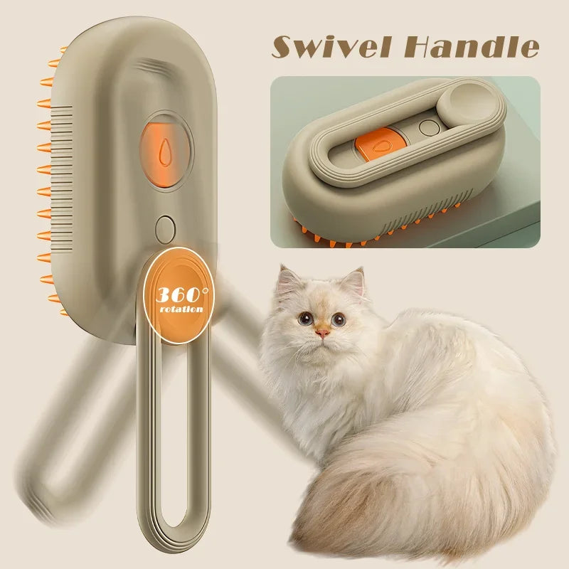 Cat Hair Steam Brush