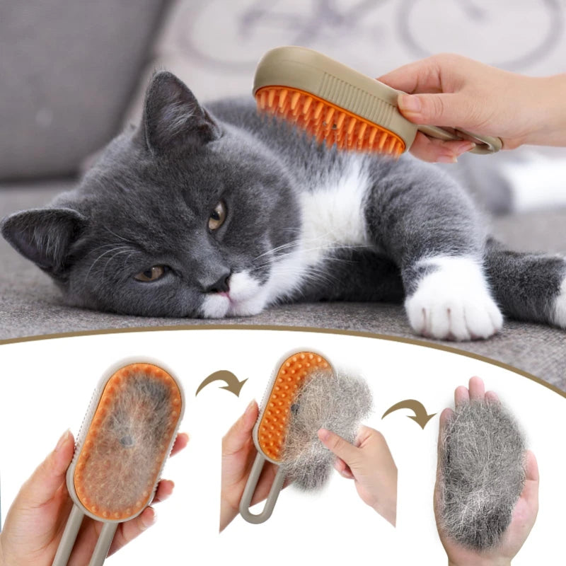 Cat Hair Steam Brush